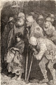 Spaanse Bedelaars uit Burgos, Spanje in de 19e eeuw, 1878 door Gustave Dore